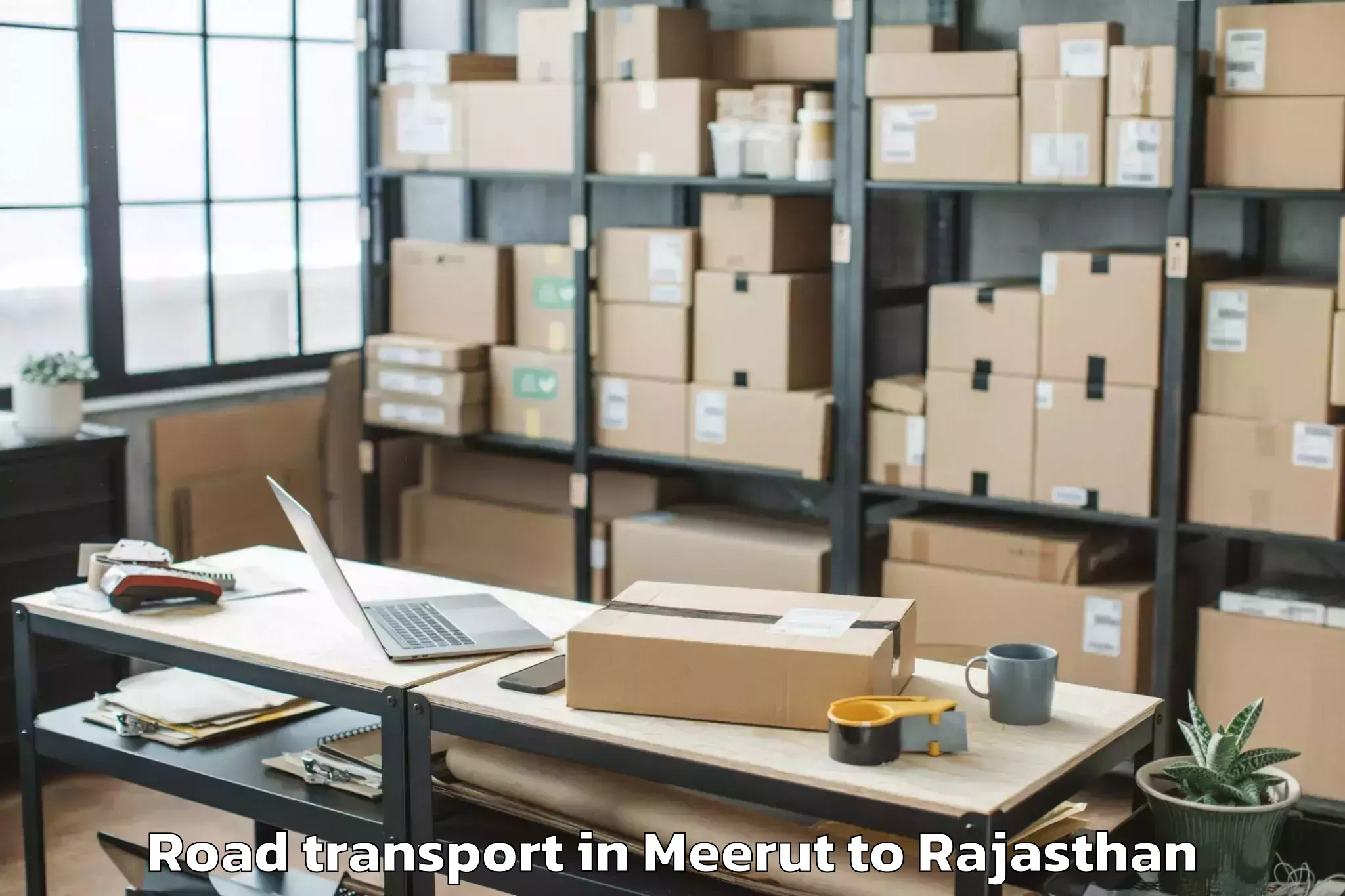 Top Meerut to Udaipur Airport Udr Road Transport Available